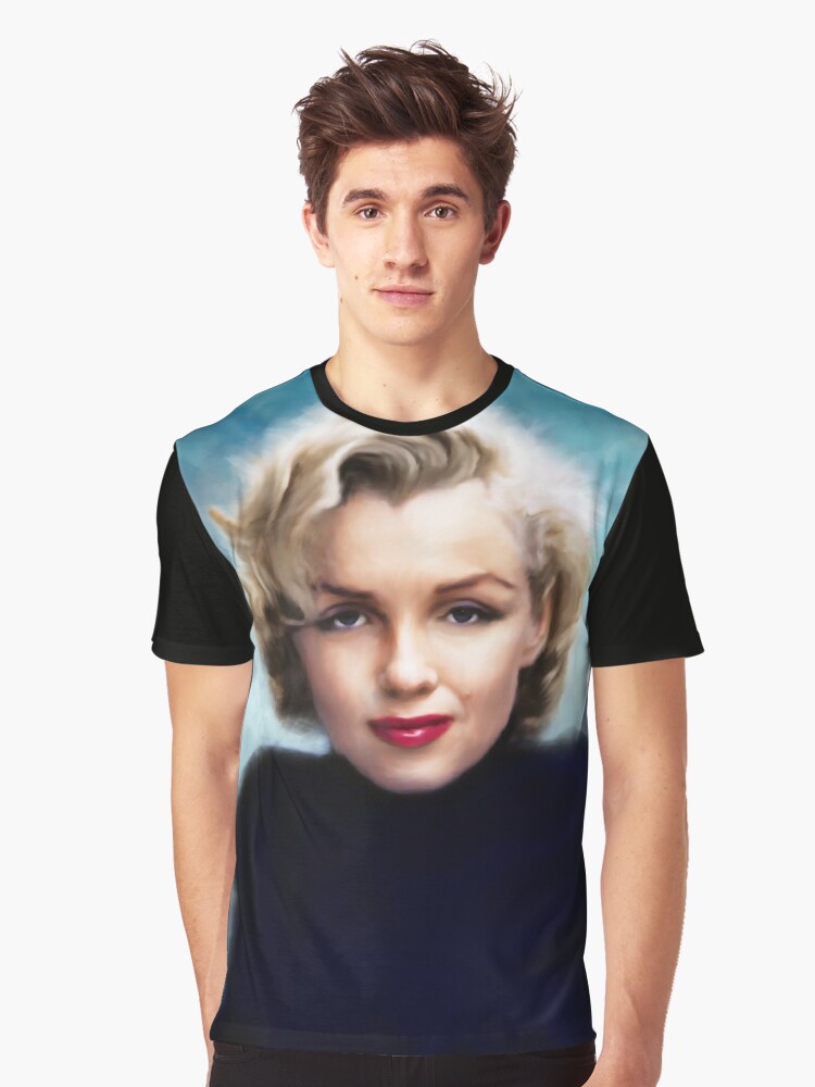 Marilyn Monroe" T-shirt for by shopjohntoday | Redbubble | marilyn monroe t-shirts - actress graphic t-shirts - movie star graphic shirts