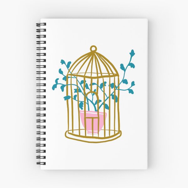 Item preview, Golden plant cage illustration designed and sold by valdegilde.