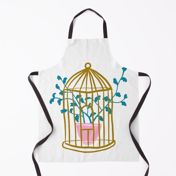Item preview, Golden plant cage illustration designed and sold by valdegilde.