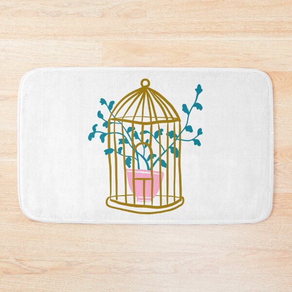 Item preview, Golden plant cage illustration designed and sold by valdegilde.