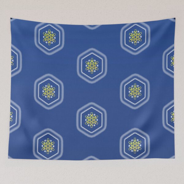 Item preview, Simple blue and yellow mandala pattern designed and sold by vector-pro.