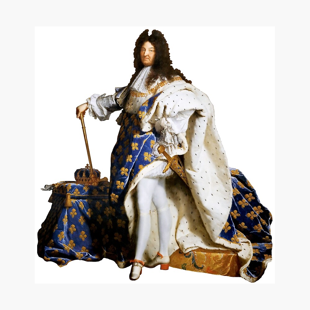 Portrait of the French king Louis XIV painted in 1701 by the French painter  Hyacinthe Rigaud Poster Print Canvas Painting Poster - AliExpress