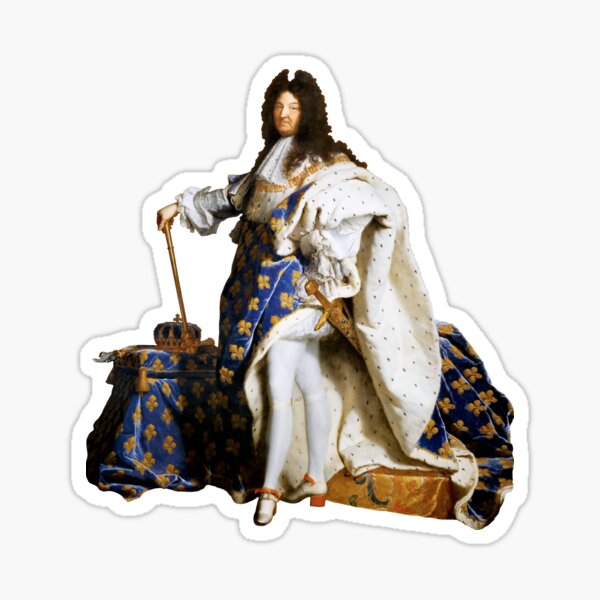 Pretentious, moi? Donald Trump Louis XIV wig breeches funny Sticker for  Sale by SolidEarthArt