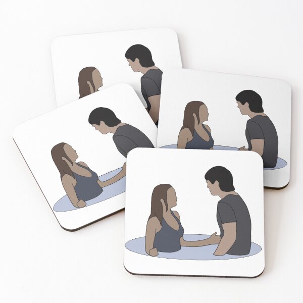 Item preview, Damon and Elena talking in the lake designed and sold by TheBayanShop.