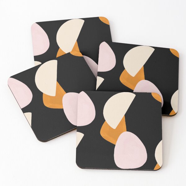 Item preview, Composition of simple colored figures on black background designed and sold by kiminkimii.