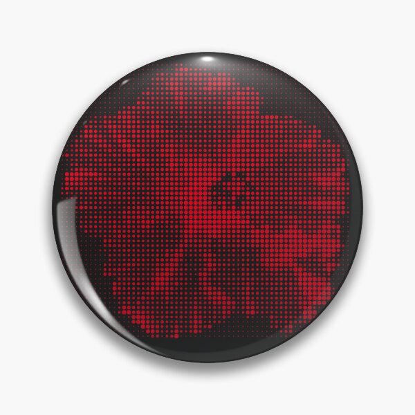 Item preview, Dotted Red Flower / Poppy / Vector Art - Red Halftone Raster designed and sold by in-vectors.