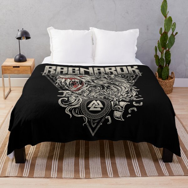 Item preview, Fenrir Ragnarok Norse Viking Wolf Valknut Knotwork Mythology designed and sold by BluePagan.