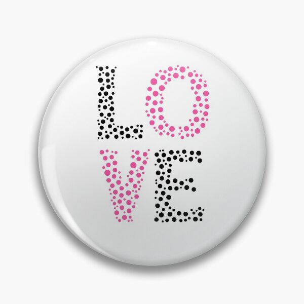 Item preview, Love design in black and pink dotted text design designed and sold by seelya83.