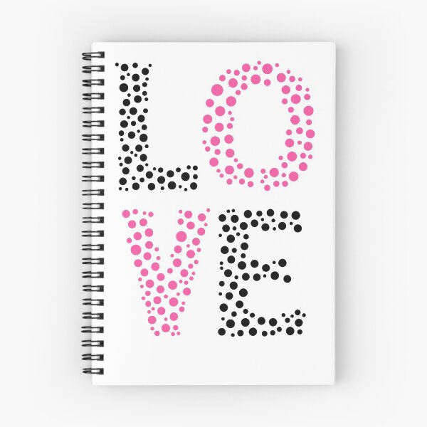 Item preview, Love design in black and pink dotted text design designed and sold by seelya83.