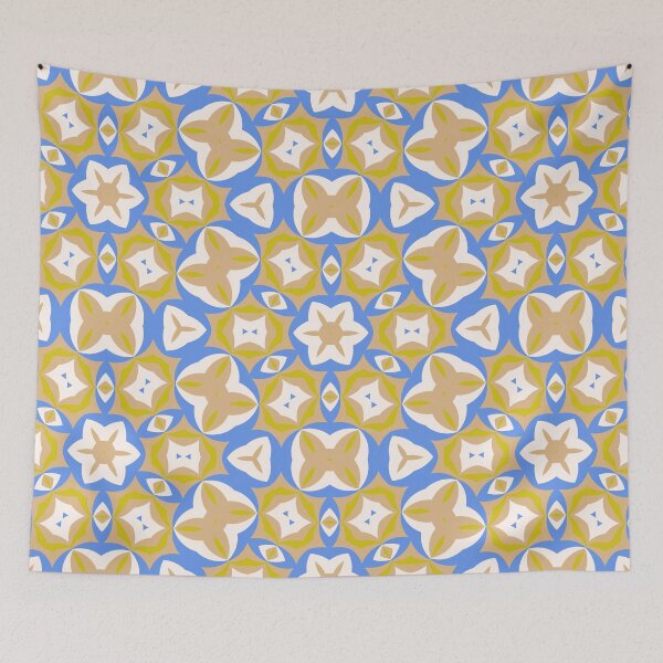 Item preview, Trendy vintage abstract tile pattern designed and sold by vector-pro.