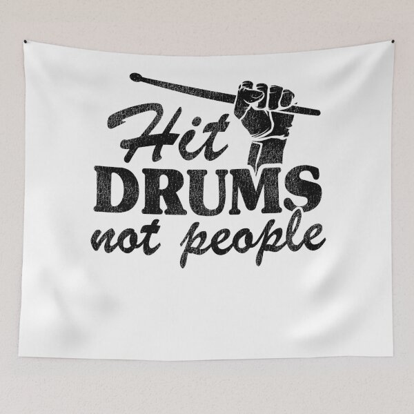 Item preview, Hit Drums Not People Funny Drummer Gift Quote Fist designed and sold by Stronzi.