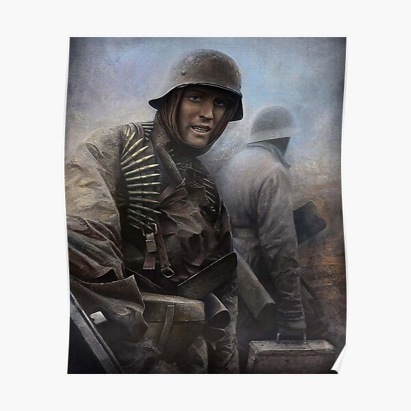 German Soldier, WWII Poster