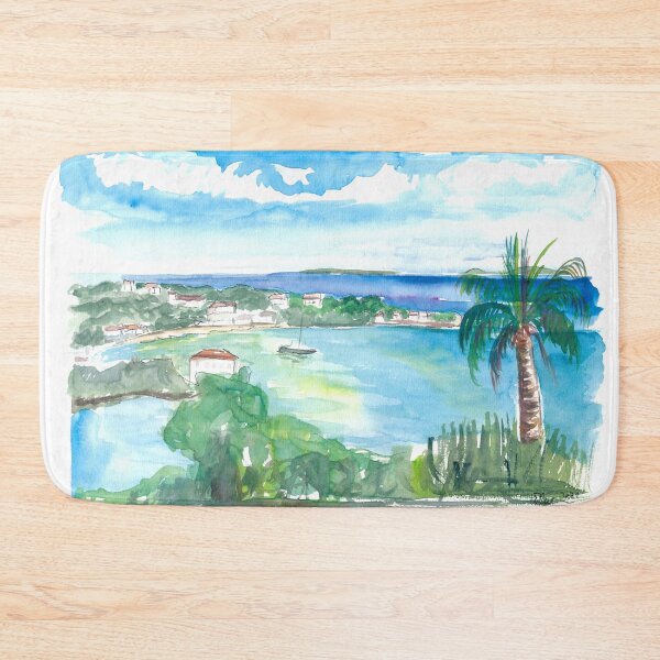 Item preview, Cruz Bay US Virgin Islands Seaview Scene on Saint John designed and sold by artshop77.