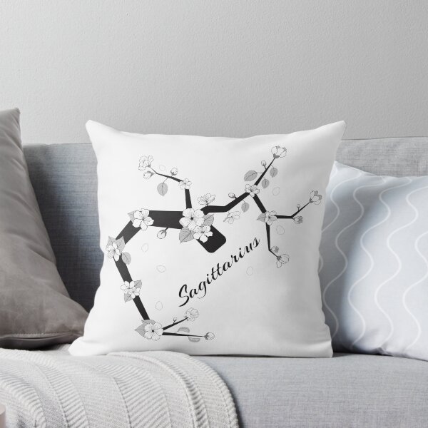 Item preview, Sagittarius Tree Branch Constellation in Black and White designed and sold by Astrowl-.