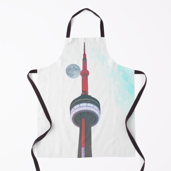 Item preview, CN Tower | Moon | Teal Background designed and sold by LoveGen.