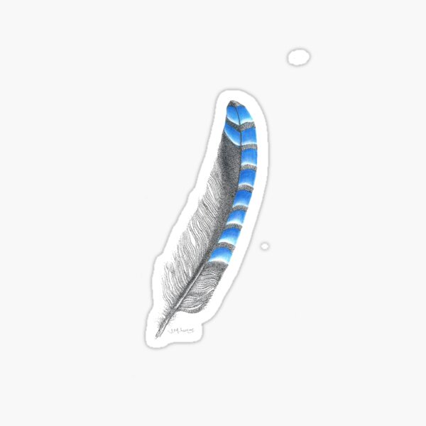 Item preview, Blue Jay Feather designed and sold by Jane M Lucas.