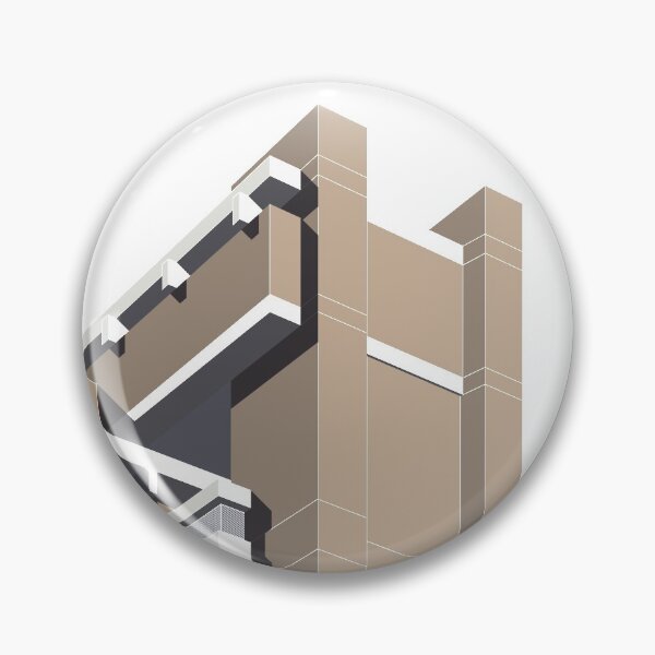Item preview, Yale School of Art and Architecture, Connecticut, Colour , Brutalist Print, USA, Print, Artwork, Illustration, Brutalist Architecture, Architecture Print designed and sold by sketchingarchi.