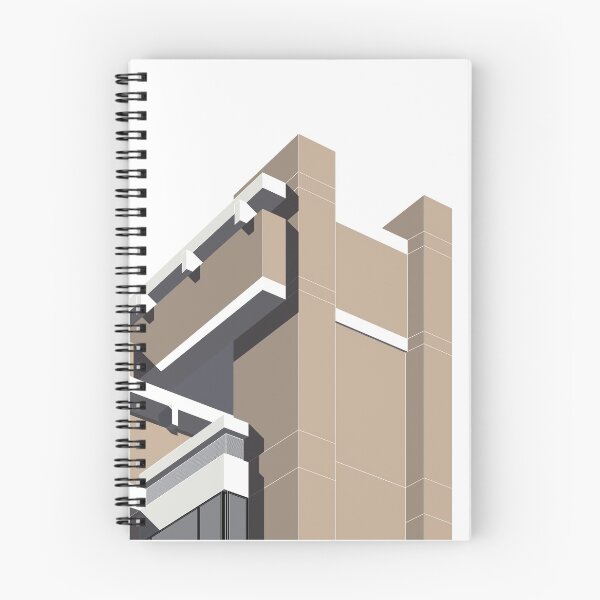 Item preview, Yale School of Art and Architecture, Connecticut, Colour , Brutalist Print, USA, Print, Artwork, Illustration, Brutalist Architecture, Architecture Print designed and sold by sketchingarchi.