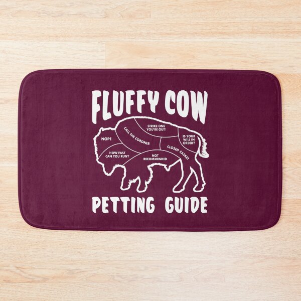 Item preview, Fluffy Cow Petting Guide - Funny Buffalo Bison designed and sold by NoBonesLife.
