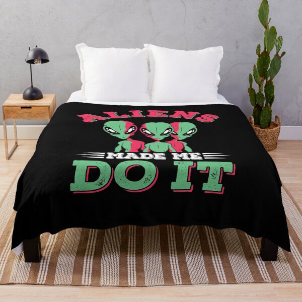 Item preview, Aliens Made Me Do It Retro Believe UFO Funny Alien Theorist designed and sold by ChromanautMerch.