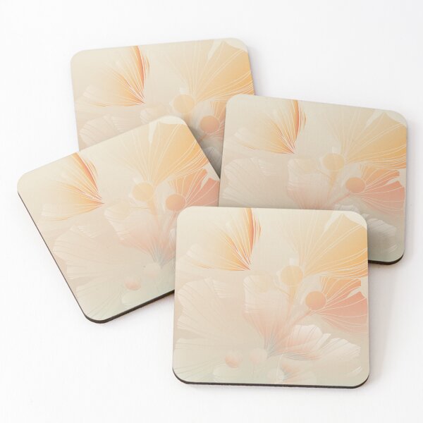 Item preview, Ginkgo Biloba Botanical Flower Abstract Graphic Art Rust Gradient designed and sold by IZiets.