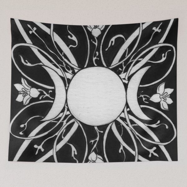 Item preview, Three Faced Moon Goddess Hecate Art designed and sold by paintingbetween.