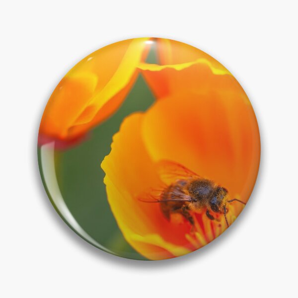 Item preview, Bee and poppies designed and sold by jvnimages.