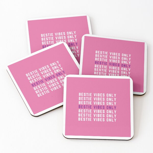 Item preview, PINK: BESTIE VIBES ONLY designed and sold by ZAHARA-.