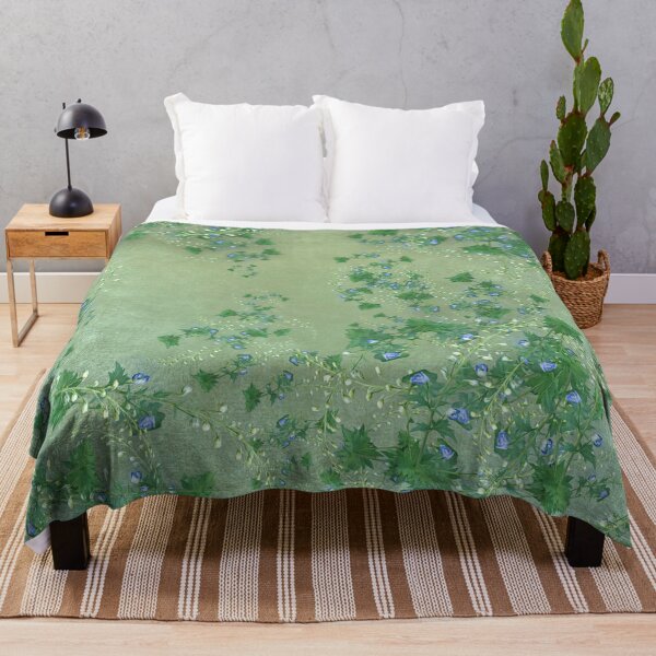 Item preview, Blue Delphiniums and Green Buds designed and sold by cozycaroline.