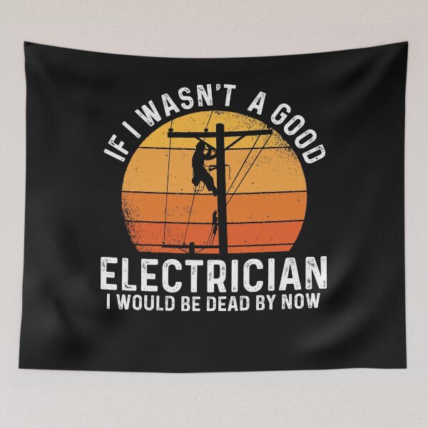 Item preview, Funny Electrician Electrical Lineman Engineer designed and sold by thomash2.