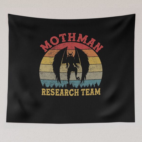 Item preview, Mothman Research Team Cryptid Vintage Monster Conspiracy designed and sold by ChromanautMerch.