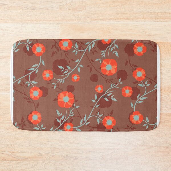 Item preview, Brown and red flower Floral pattern tapestries natural Design for apparel and accessories designed and sold by Sunnyhova.