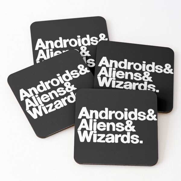 Item preview, the big three, andriods, aliens and wizards designed and sold by RainySundays.