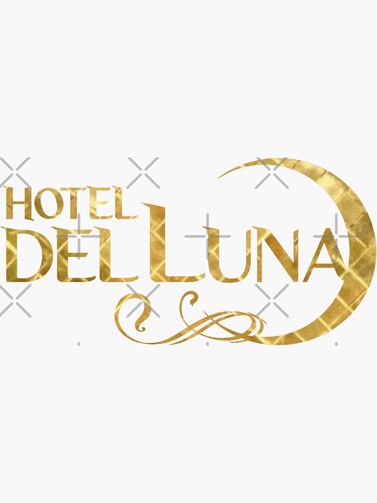 Pegatina Hotel Del Luna Logo Dorado De Juzzov Redbubble 