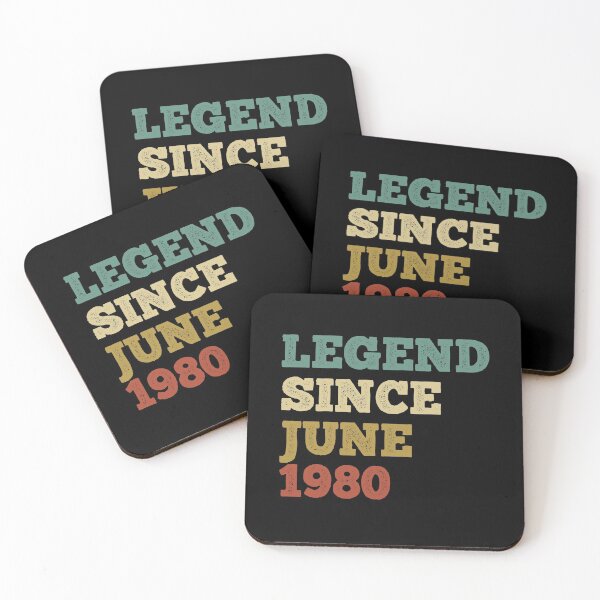 Item preview, legend since june 1980, vintage 1980 shirt, 41st birthday, 41st birthday ideas, june birthday, june birthday shirt designed and sold by T-DESIGNEDZ.