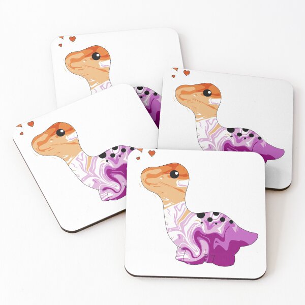 Item preview, Lesbian Pride Dinosaur designed and sold by art-by-vix.