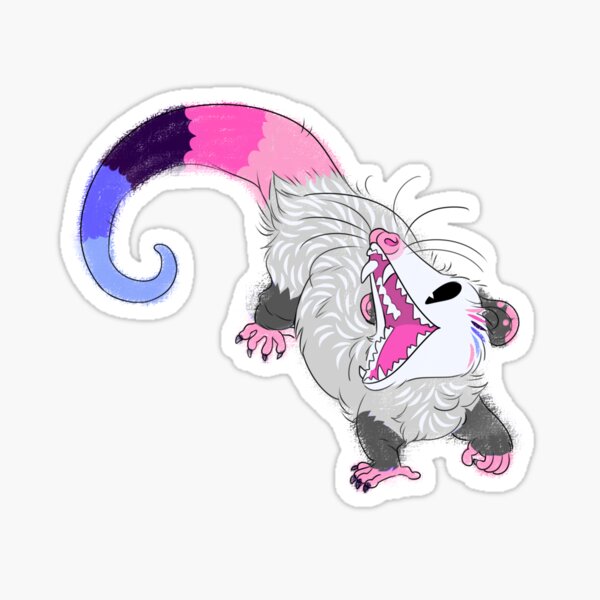 Omnisexual Opossum! Sticker