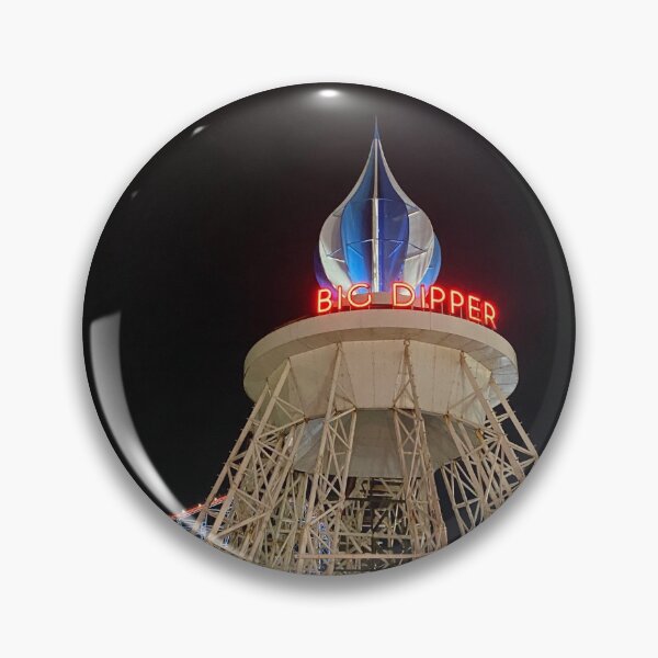 Item preview, The Big Dipper Blackpool pleasure beach at night designed and sold by oliver-chance.