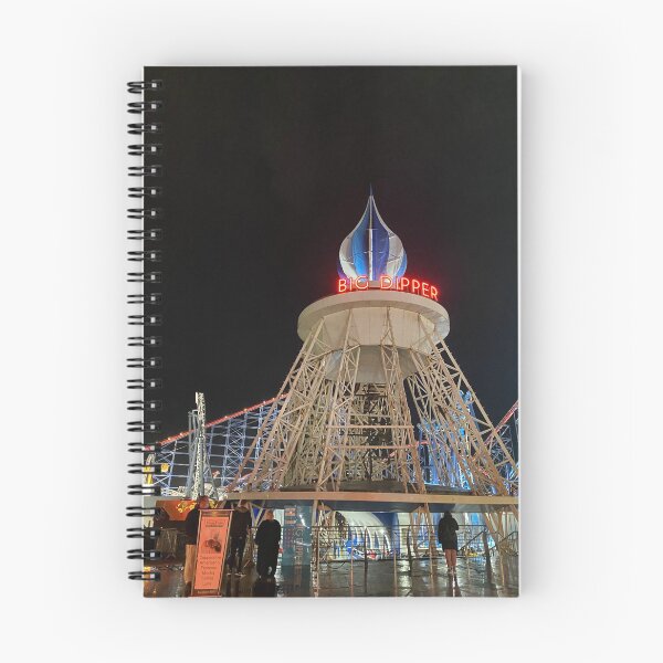 Item preview, The Big Dipper Blackpool pleasure beach at night designed and sold by oliver-chance.