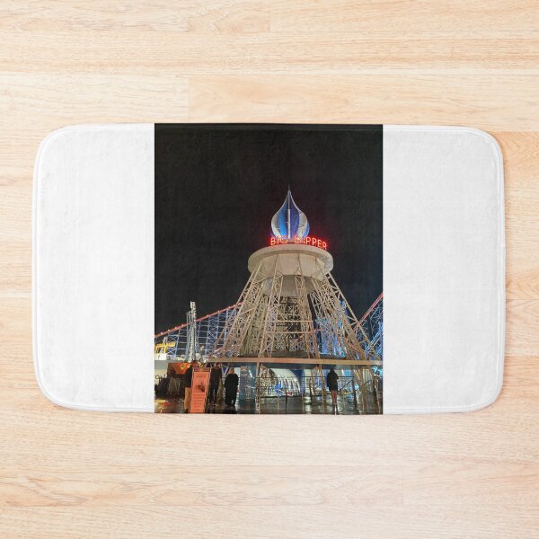 Item preview, The Big Dipper Blackpool pleasure beach at night designed and sold by oliver-chance.