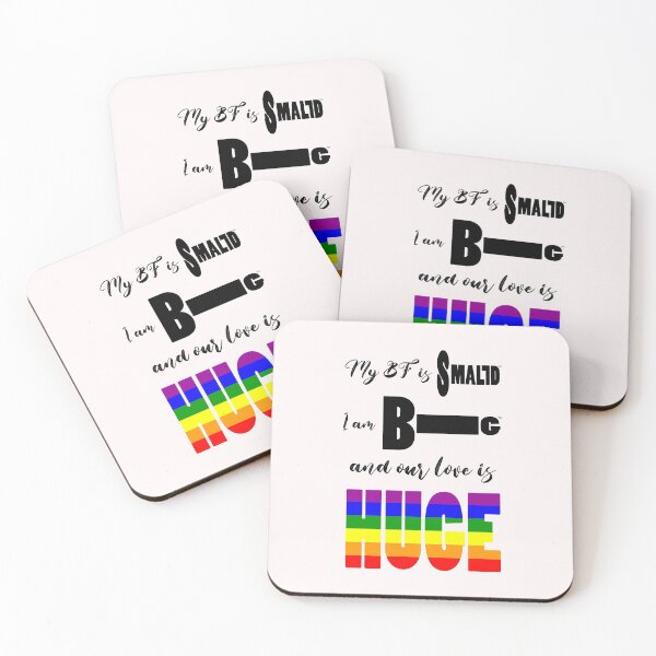 Item preview, V5 - WE ARE BOTH GAY SMALL + BIG PENIS, AND OUR LOVE IS HUGE designed and sold by PotentiaImo.