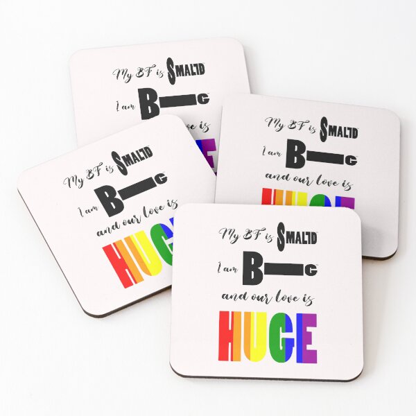 Item preview, V6 - WE ARE BOTH GAY SMALL + BIG PENIS, AND OUR LOVE IS HUGE designed and sold by PotentiaImo.