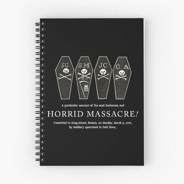 Item preview, The Boston Massacre (Newspaper illustration from March 1770) - Black designed and sold by franklinprintco.