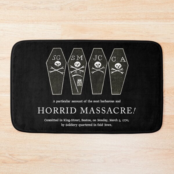 Item preview, The Boston Massacre (Newspaper illustration from March 1770) - Black designed and sold by franklinprintco.