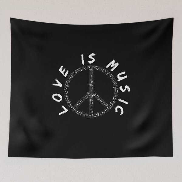 Item preview, Love Is Music Peace Sign  designed and sold by alyedel.