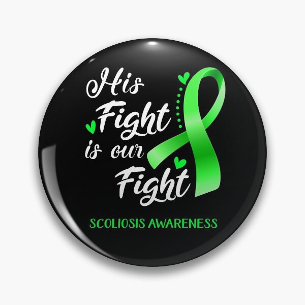 Item preview, His Fight Is Our Fight Scoliosis Awareness designed and sold by hvoid41.