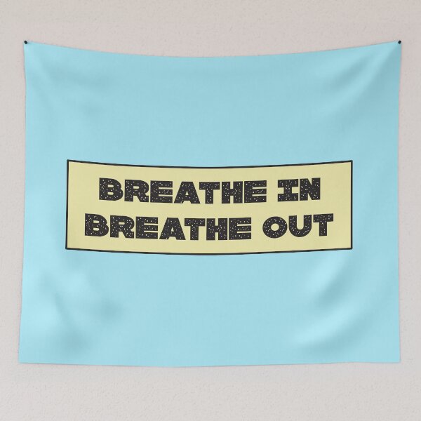 Item preview, BREATHE IN, BREATHE OUT / pastel yellow. designed and sold by marina ralston.