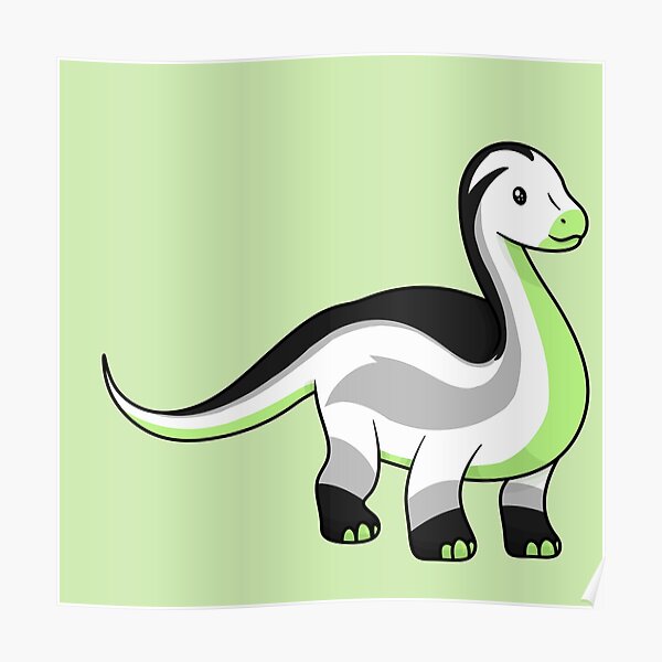 Pride Dinosaurs - Agender Argentinosaurus Poster