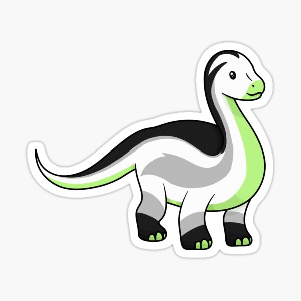 Pride Dinosaurs - Agender Argentinosaurus Sticker