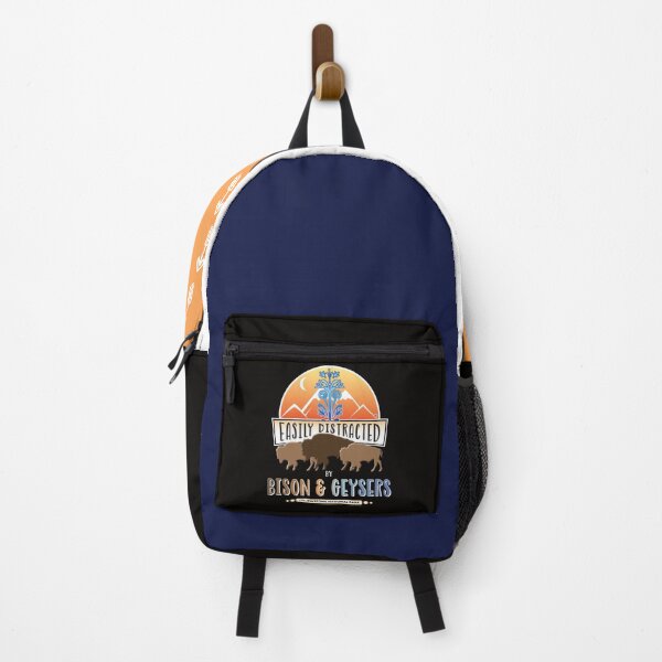 Item preview, Easily Distracted by Bison & Geysers - Yellowstone National Park designed and sold by NoBonesLife.